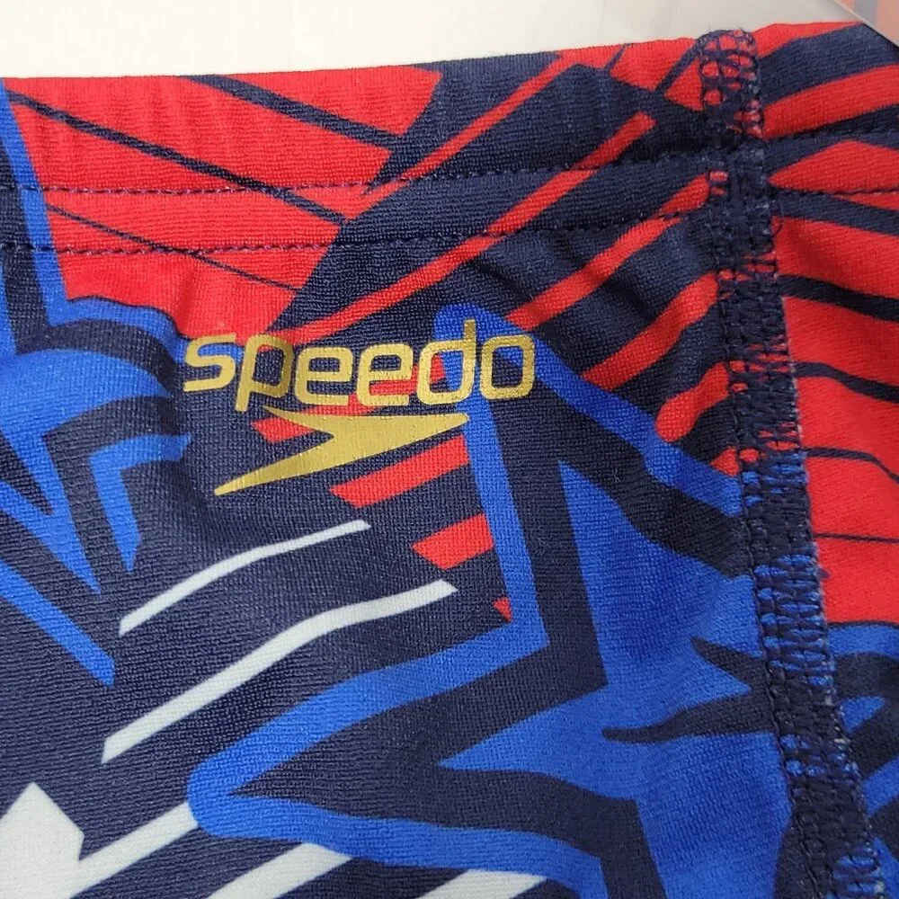 Speedo Swim Briefs Men Size 36‎ Overdrive True Cobalt Competitive Swimsuit Stars